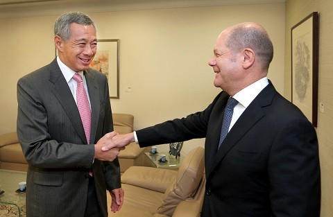 German Chancellor Scholz Visit Singapore