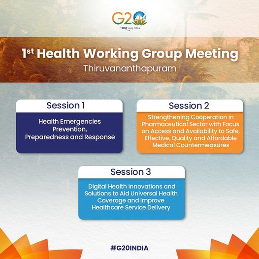 #G20 FIRST HEALTH WORKING GROUP MEETING HELD IN KERALA