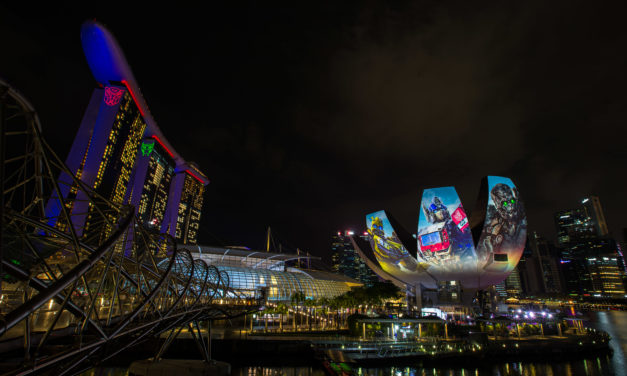Marina Bay Sands Lights Up for Blockbuster Transformers Premiere