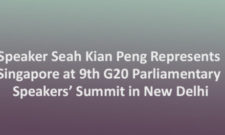 Speaker Seah Kian Peng Represents Singapore at 9th G20 Parliamentary Speakers’ Summit in New Delhi