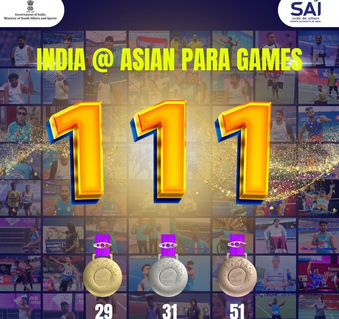 PM Narendra Modi Lauds India’s Extraordinary Performance at Asian Para Games