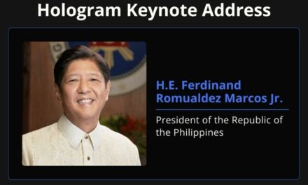 President Marcos Jr. Hologram Keynote Address at Singapore FinTech Festival 2023