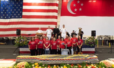 USS Carl Vinson Hosts Festive Reception for Diplomatic Corps in Singapore