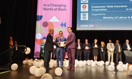 ESIC Receives Prestigious “ISSA Vision Zero 2023” Award at 23rd World Congress on Safety and Health at Work