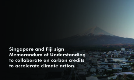 Singapore and Fiji sign Memorandum of Understanding to collaborate on carbon credits to accelerate climate action.