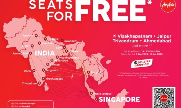 AirAsia Expands Singapore-India Network, Introduces FREE SEATS Promotion