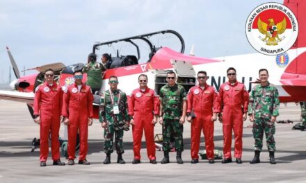 Indonesian Air Force Aerobatic Team, The Jupiters, Arrives in Singapore for Singapore Airshow 2024