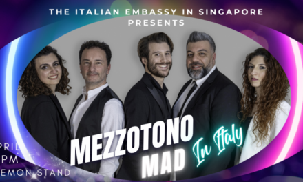 Italy’s Mezzotono A Cappella Group to Perform in Singapore on April 16
