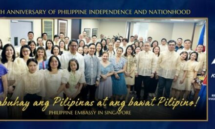 Philippine Embassy in Singapore Commemorates 126th Philippine Independence Anniversary