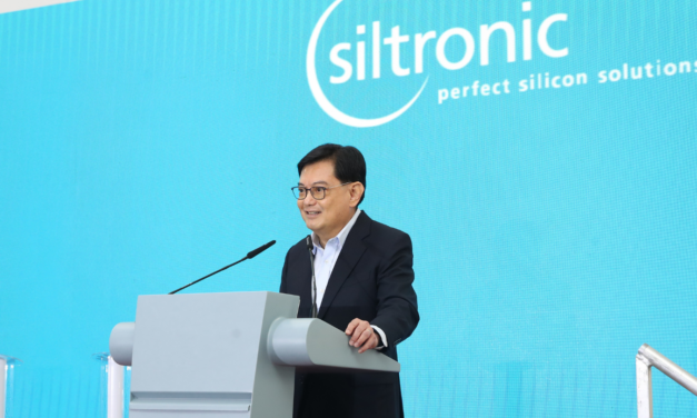 DPM Heng Swee Keat at the Siltronic Fab-Next Opening Ceremony