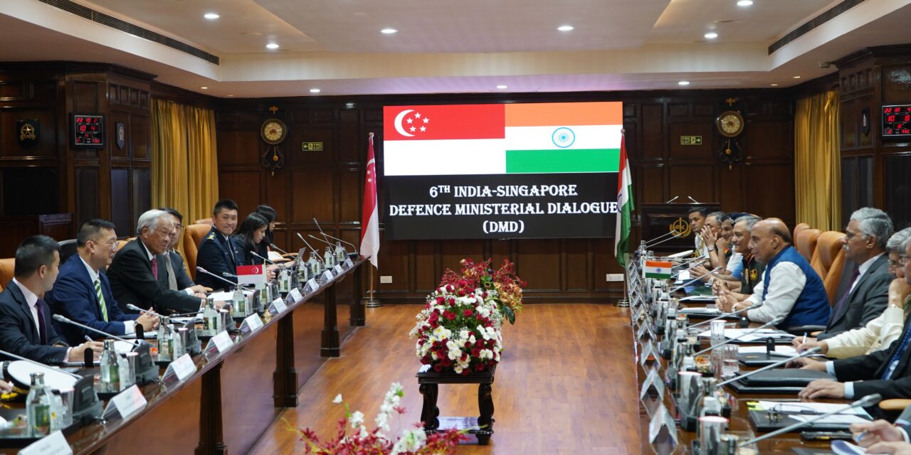 Singapore and India Commit to Strengthening Defence Ties in Key Areas