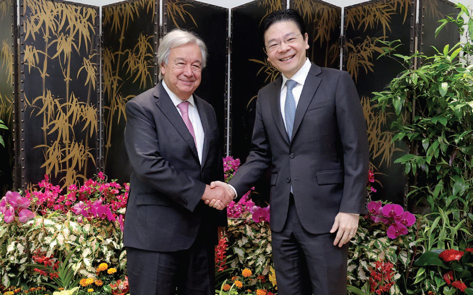 The United Nations Secretary-General Visits Singapore