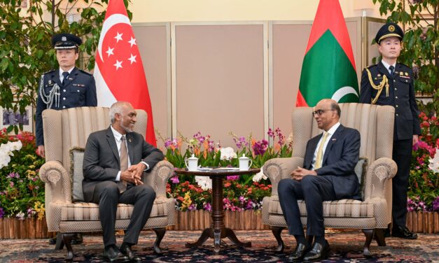 President Muizzu Pays Courtesy Call on Singapore’s President