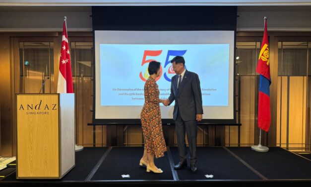 Mongolia and Singapore Mark 55 Years of Diplomatic Relations with Reception in Singapore