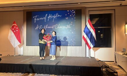 A Warm Farewell to Ambassador Ureerat Chareontoh at a Reception in Singapore