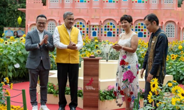 Singapore and India Celebrate 60 Years of Friendship with Rajasthan-Themed Floral Display