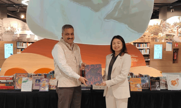 India and Singapore Mark 60 Years of Diplomatic Relations with Book Exchange at Central Public Library
