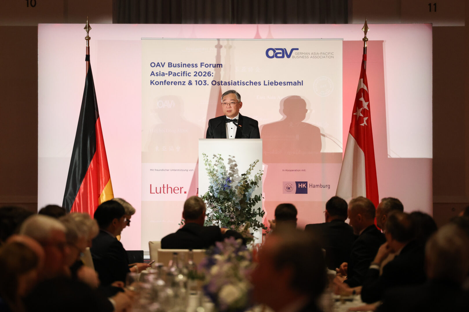 DPM Gan at Ostasiatisches Liebesmahl (“East Asian Love-Feast”), organised by the German East Asia Association (OAV)