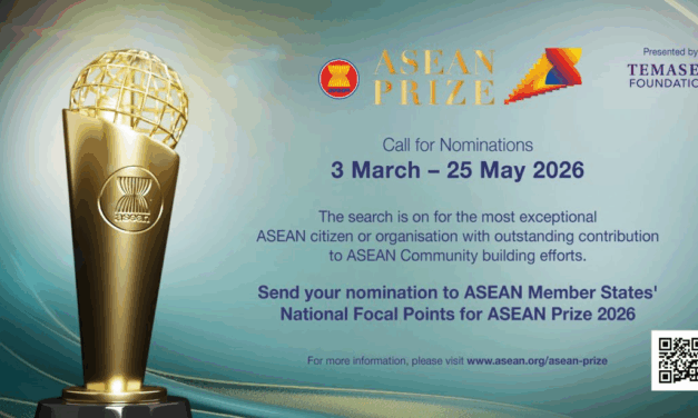 ASEAN Prize 2026 Seeks Outstanding Contributors to Regional Integration