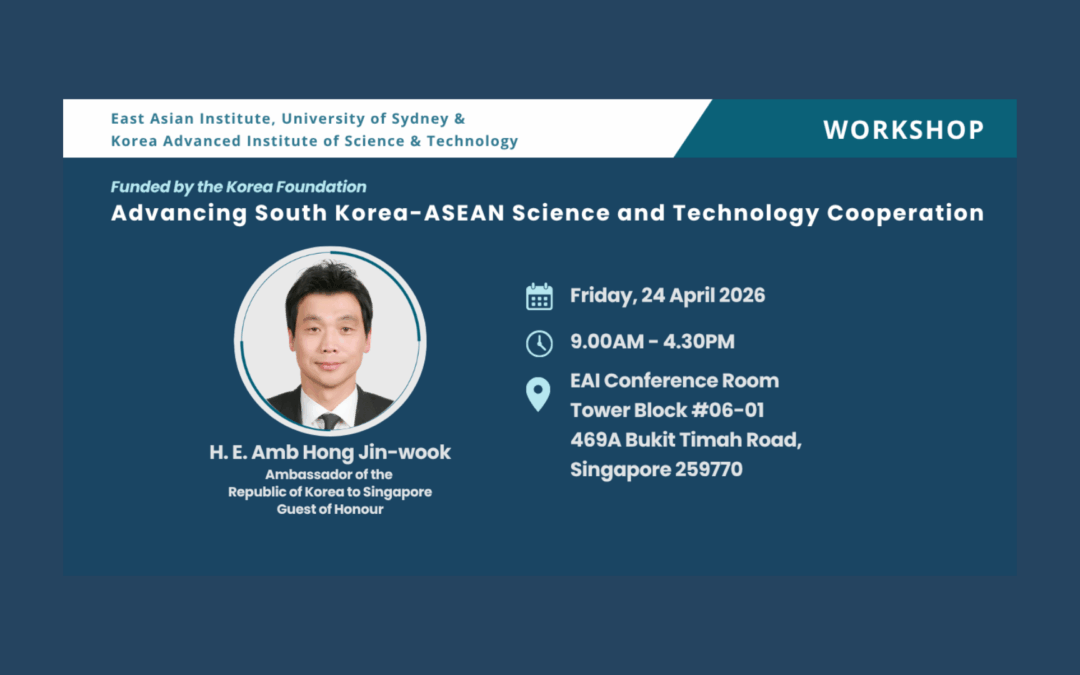 NUS Hosts Workshop on Strengthening South Korea–ASEAN Science and Technology Ties