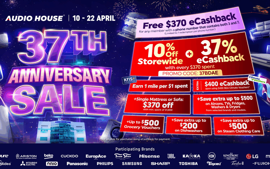 Audio House Marks 37th Anniversary with Storewide Sale and Promotions in Singapore