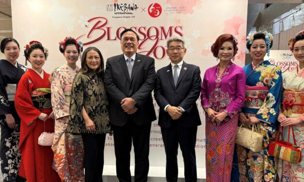 “Blossoms of Joy” Ikebana Exhibition Opens in Singapore