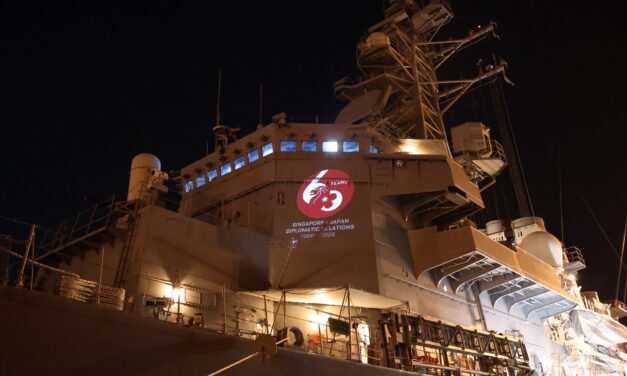 Japan and Singapore Celebrate 60 Years of Diplomatic Relations Aboard JS IKAZUCHI