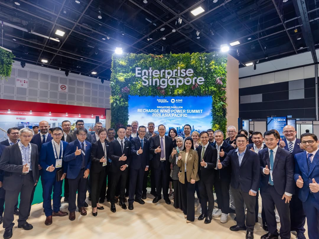 Attended the opening ceremony of RECHARGE Wind Power Summit Asia-Pacific 2026 this morning, Sing (1)