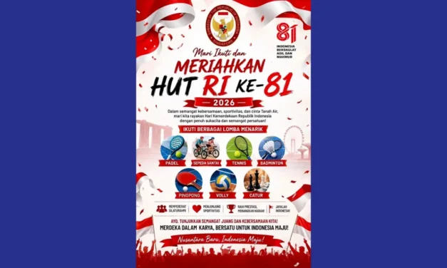 KBRI Singapura Opens Registration for Indonesia’s 81st Independence Day Competitions