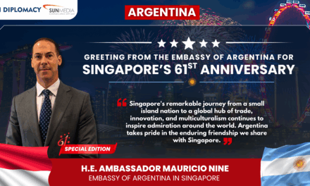 Argentina’s Ambassador Mauricio Nine Congratulates Singapore on 61st National Day, Highlighting More Than Five Decades of Friendship